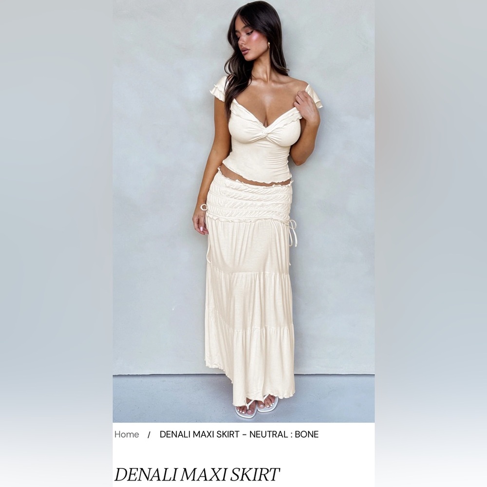 Tiger Mist Denial shirt and skirt set size M